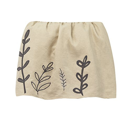 Lambs & Ivy Meadow 3 Piece Crib Bedding Set, Cream/Brown/White