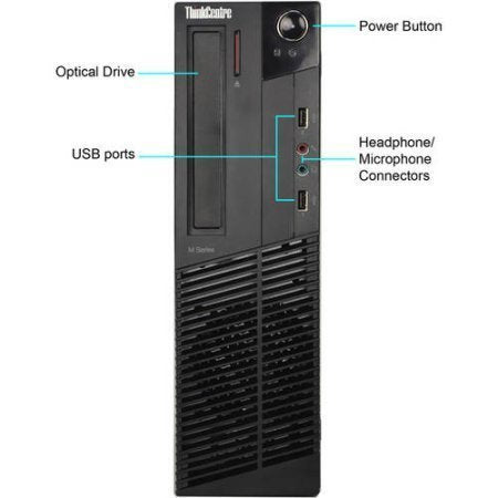 2018 Lenovo Business Desktop Computer, Intel Dual Core i3-4130 8GB RAM, 2TB HDD Win 10 Professional Renewed