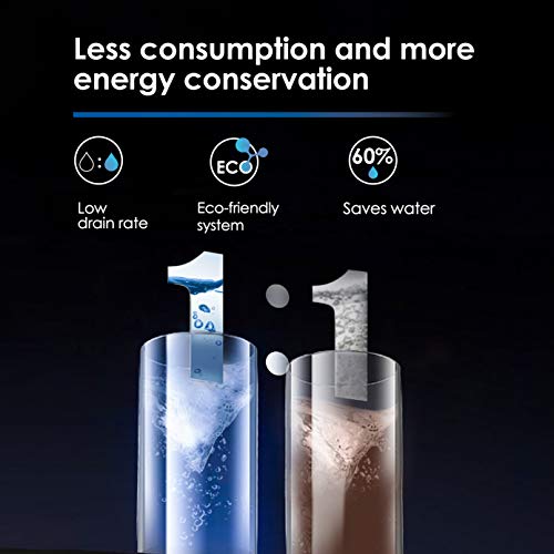 Waterdrop Reverse Osmosis Water Filtration System TDS Reduction 400 GPD Fast Flow Tankless FCC Listed 1:1 Drain Ratio USA Tech Support