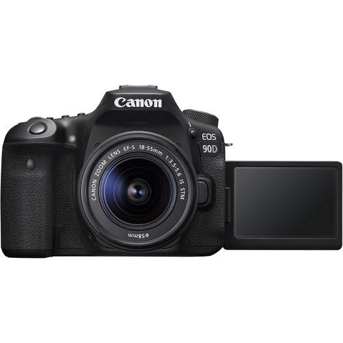 Canon EOS 90D DSLR Camera EF-S 18-55mm Tamron 70-300mm Lens 500mm & 650-1300mm Telephoto Preset Lens Wide Angle Accessory Bundle