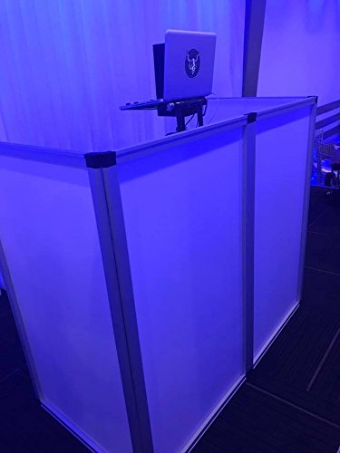 JMAZ Event Facade Booth Adjustable Size Lightweight Aluminum Frame Dj Booth (BLACK)