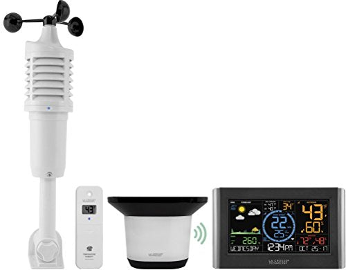 La Crosse Technology V22-WRTH-INT Professional Weather Station, Black/Silver