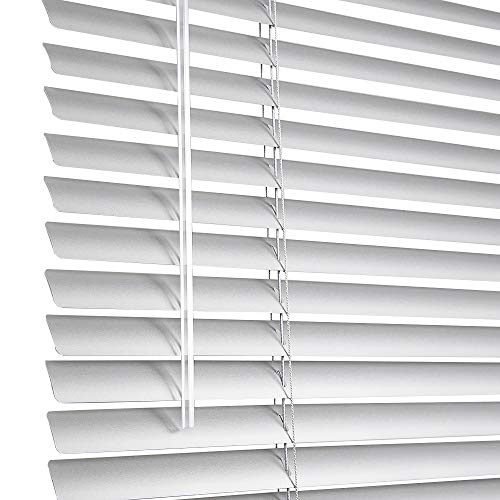 Custom Made 1" Aluminum Mini Blinds - Customize to 1/8 of an Inch - White Grey Black Brown Red Blue (72 1/8" Thru 82" Wide to 90 1/8" Thru 96" Long)