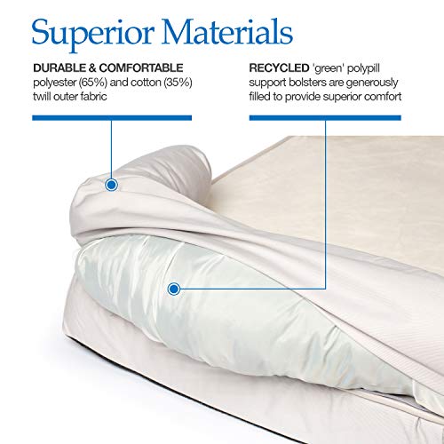 PetFusion Ultimate Dog Bed, Orthopedic Memory Foam. (XXL Sandstone, Medium Firmness, Waterproof Liner, YKK Zippers, More Breathable 35% Cotton Cover, Cert. Skin Contact Safe). 2Yr Warranty