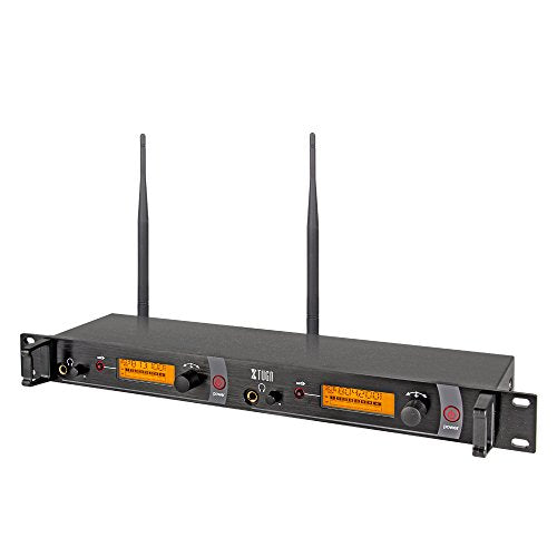 XTUGA RW2080 Whole Metal wireless In Ear Monitor System 2 Channel 2 Bodypack Monitoring with in earphone wireless monitor Type Used for stage or studio