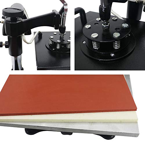 13 x 18 Inch Heat Press Machine 5 in 1 Combo for T-Shirt Hat Cap Mug Plate Color LED Digital Heat Transfer Sublimation Machine New Black