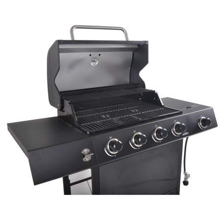 RevoAce 4-Burner LP Gas Grill with Side Burner, Pewter Fleck