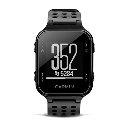 Garmin Approach S20, GPS Golf Watch with Step Tracking, Preloaded Courses, Slate