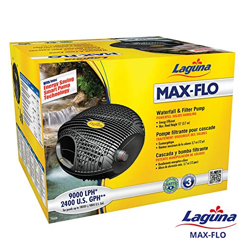 Laguna Max-Flo 2400 Electronic Waterfall and Filter Pump for Ponds Up to 4800-Gallon