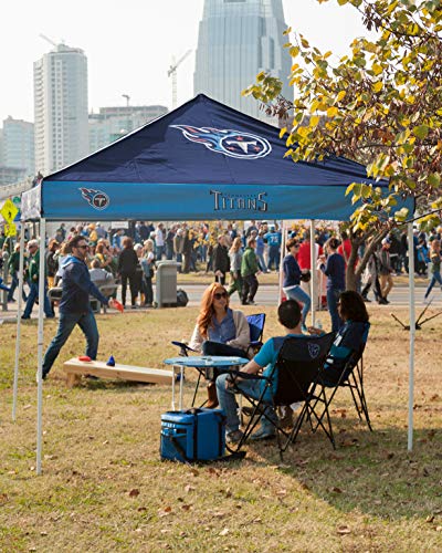 Logo Brands NCAA LSU Tigers 9 x 9 Foot Pinwheel Tailgating Canopy, Purple/Gold, One Size