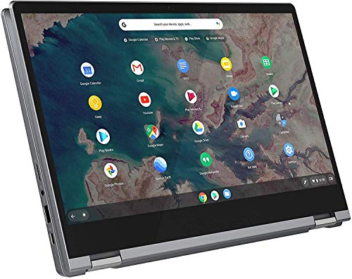 Lenovo Chromebook Flex 5 2-in-1 Laptop, 13.3" FHD Touchscreen, i3-10110U up to 4.1GHz, 4GB DDR4, 64GB eMMC, WiFi 6, Bluetooth 5, Type-C, Webcam, Backlit Keyboard, Chrome OS, BROAGE 128GB Flash Stylus