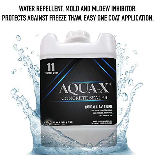 5 Gallon AQUA-X 11 Clear, Penetrating Concrete Sealer – Mold and Mildew Inhibitor
