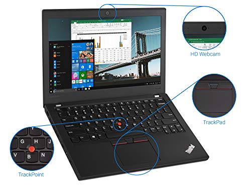Lenovo ThinkPad Laptop 12.5" HD Display 16GB RAM 256GB SSD HDMI Card Reader Wi-Fi Bluetooth Win 10 Pro