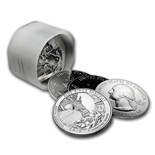2015 5 oz Silver ATB Blue Ridge National Parkway, NC Silver Brilliant Uncirculated
