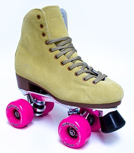 Sure-Grip 1300 Tan Suede Roller Skates