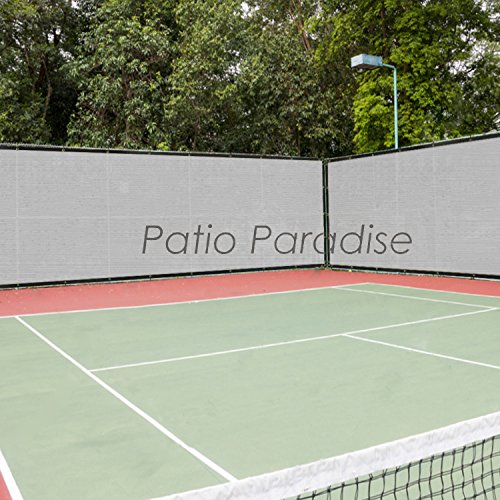 Patio Fence Privacy Screen 8'x50', Pergola Shade Cover Canopy Sun Block,180 GSM, 90% Privacy Blockage (Light Gray)