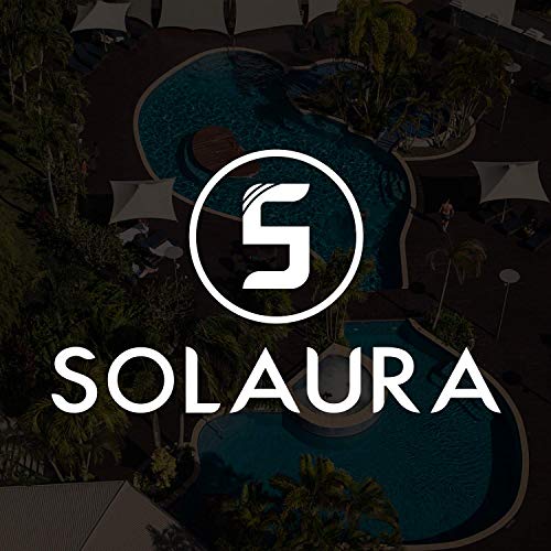 SOLAURA Outdoor Patio Furniture Set 5-Piece Conversation Set All Weather Wicker Furniture Sofa Set with Sophisticated Glass Coffee Table-Brown