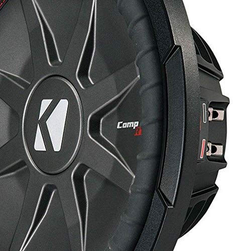 Kicker CompRT Single 12 Inch 1000 Watt Max Dual 2 Ohm Shallow Slim Car Subwoofer