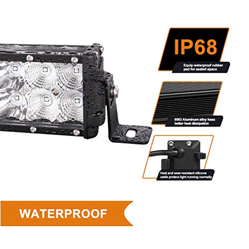 LED Light Bar Kit Rigidhorse 52 Inch 42 Inch 4 Inch 38000LM 6500k IP68 Flood Spot Beam Combo Osram Chip LED Light Bars for Truck ATV SUV