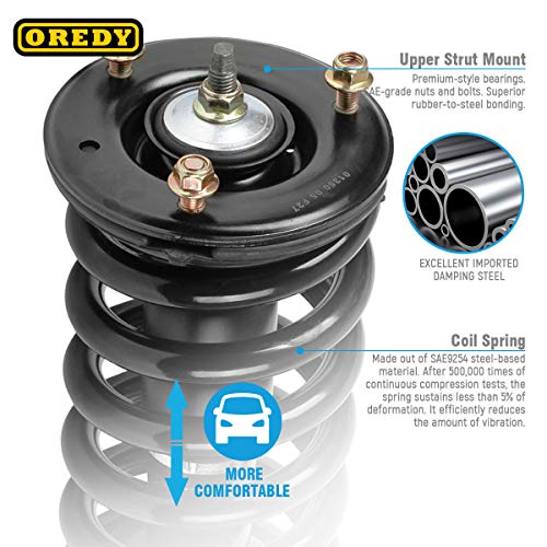 OREDY Shocks and Struts 11300 171358 ST8605 2PCS Front Pair Left and Right Complete Shocks Struts Coil Spring Assembly