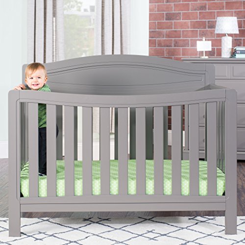 Child Craft Dresden 4-in-1 Convertible Crib, Cool Gray