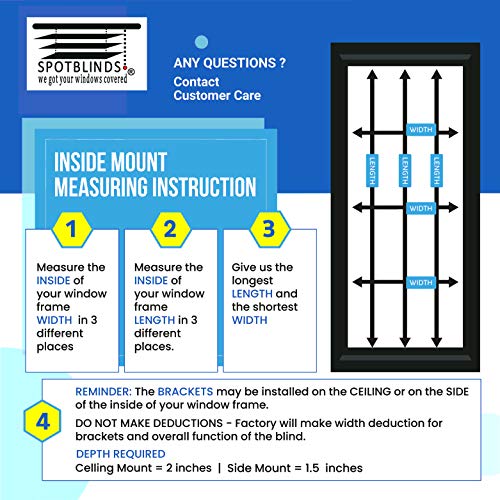 Custom Made 1" Aluminum Mini Blinds - Customize to 1/8 of an Inch - White Grey Black Brown Red Blue (72 1/8" Thru 82" Wide to 90 1/8" Thru 96" Long)