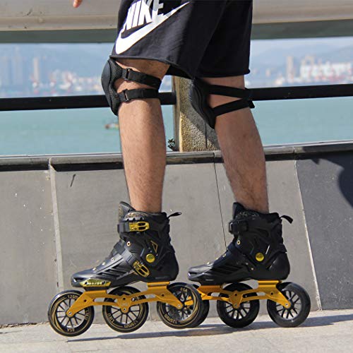 LIKU Performance 125 3WD Speed Inline Skates Unisex Black&Gold