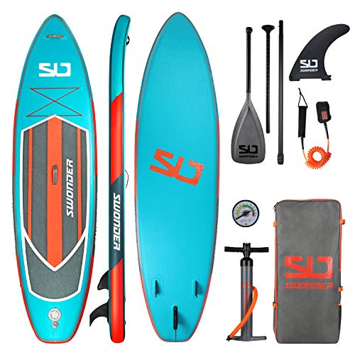 Swonder Premium Inflatable Stand Up Paddle Board Ultra Durable & Steady 11'6" Or 10'6" Long 32‘’ Wide 6'' Thick Full SUP Accessories