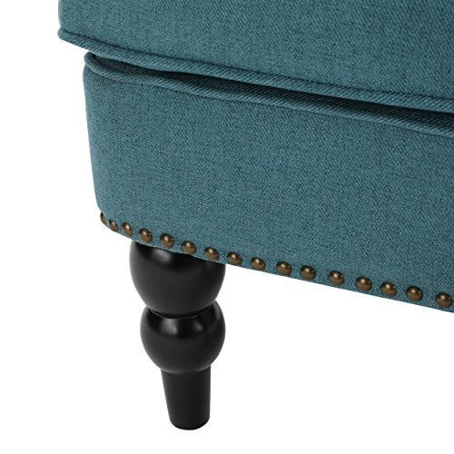 Christopher Knight Home Malone Fabric Club Chair, Dark Teal
