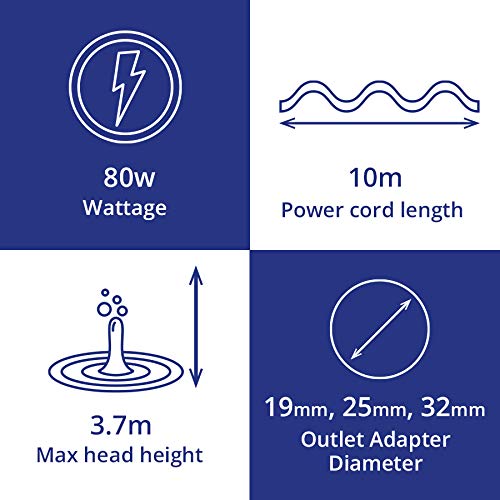Laguna Max-Flo 2400 Electronic Waterfall and Filter Pump for Ponds Up to 4800-Gallon