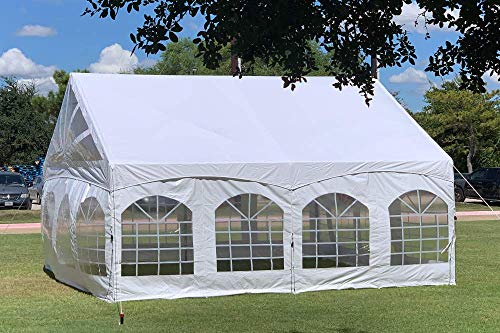 20'x20' PVC Marquee - Heavy Duty Party Wedding Canopy Tent Gazebo Shelter w Storage Bags by DELTA Canopies