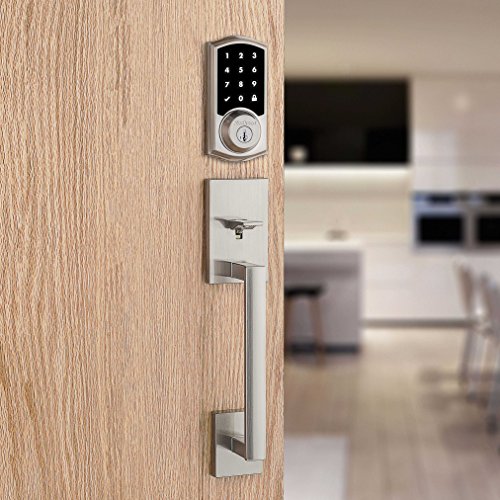 Kwikset SmartCode 916 Series Zigbee Touchscreen Deadbolt, Satin Nickel (99160-008)