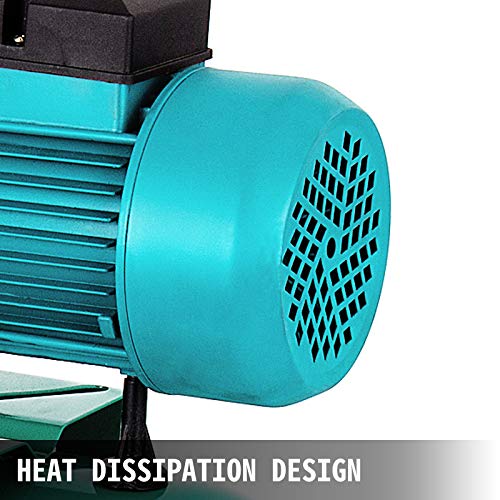 Happybuy Shallow Well Jet Pump & Tank 1 HP 750W w/ Pressure Tank 740GPH Stainless Steel