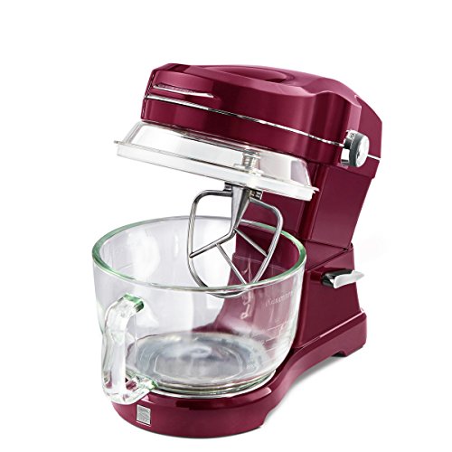 Kenmore Elite Ovation 49083 Exclusive Pour-In Top, 5-Qt. Tilt-Head Kitchen Stand Mixer, Red Burgundy