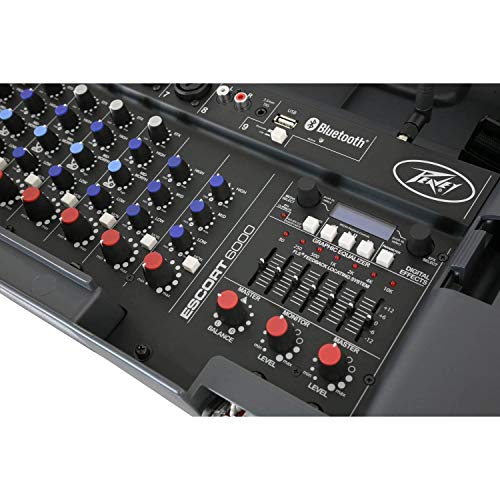 Peavey Escort 6000 9 Channel PA System with Mixers, 2 Speakers, and 3 Stands