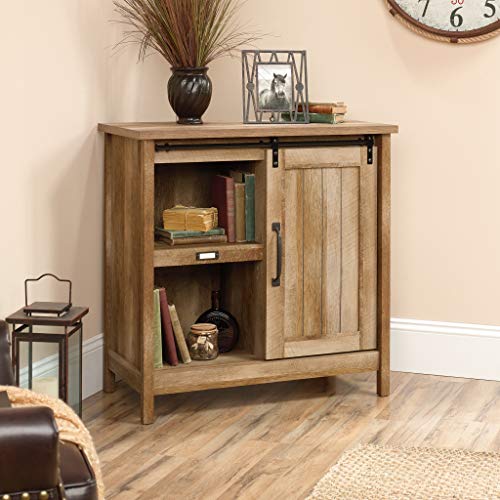 Sauder Adept Storage Accent Storage Cabinet, For TV's up to 39", Craftsman Oak finish