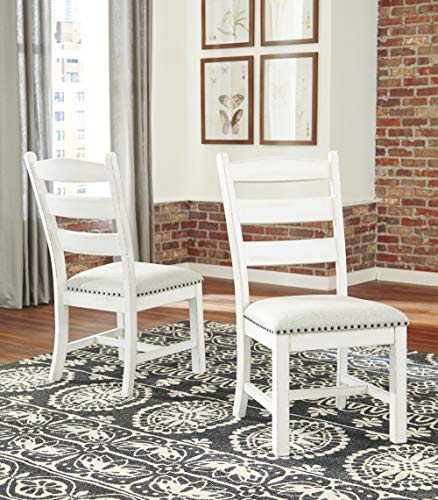 Signature Design By Ashley - Valebeck Dining Chairs - Set of 2 - Casual Style - White