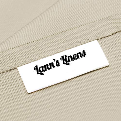 Lann's Linens - 10 Premium 132" Round Tablecloths for Wedding/Banquet/Restaurant - Polyester Fabric Table Cloths - Beige