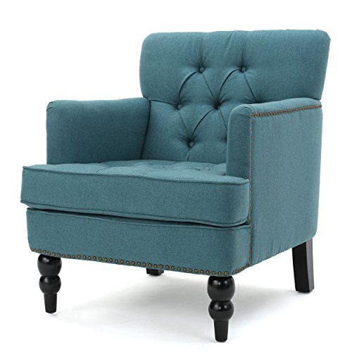 Christopher Knight Home Malone Fabric Club Chair, Dark Teal