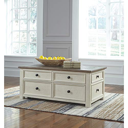Signature Design by Ashley Bolanburg Lift Top Cocktail Table Two-tone