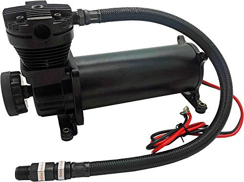 Vixen Air Suspension Kit On Board System 200psi Compressor 3 Gallon Tank For Boat Lift Towing Lowering Leveling Bags Onboard Train Horn