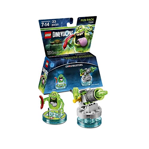 Lego Dimensions Ghostbusters Starter Pack + Peter Venkman Level Pack + Slimer + Stay Puft Fun Packs for Playstation 4 or PS4 Pro Console