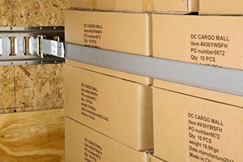 20 E Track Ratchet Tie-Down Cargo Straps, 2" x 16' Durable Ratcheting Strap Cargo TieDowns, Heavy Duty Grey Polyester Tie-Downs, ETrack Spring Fittings…