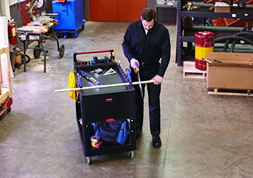Rubbermaid Commercial Products 1997208 Heavy Duty Adaptable Utility Cart, Black, Medium, 51.47" Height, 36.00" Width