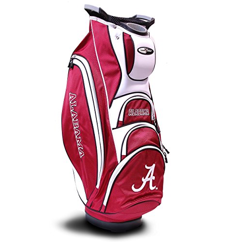 Team Golf Cart Bag Top Integrated Dual Handle & External Putter Well Cooler Pocket Padded Strap Umbrella Holder & Removable Rain Hood