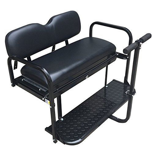 Performance Plus Carts Yamaha G14-G22 Golf Cart Rear Flip Back Seat Kit - Factory Black