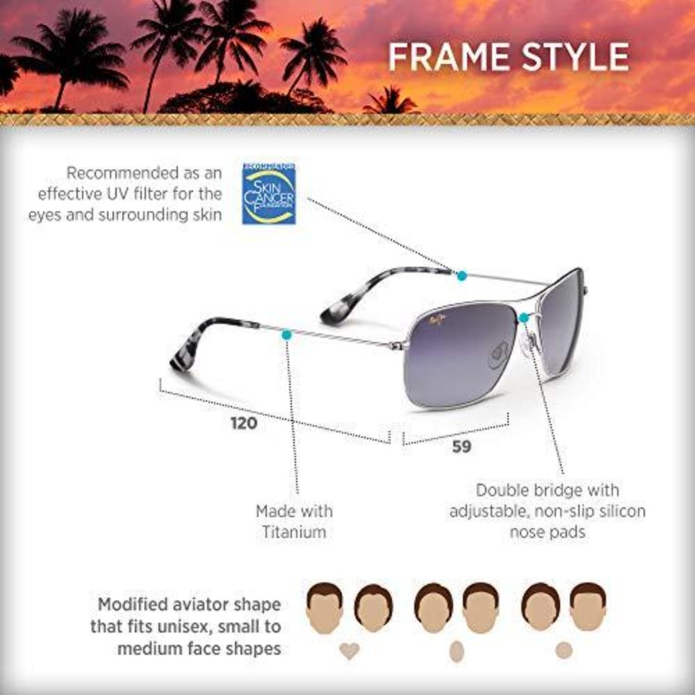 Maui Jim Wiki Wiki Eyewear Silver/Neutral Grey