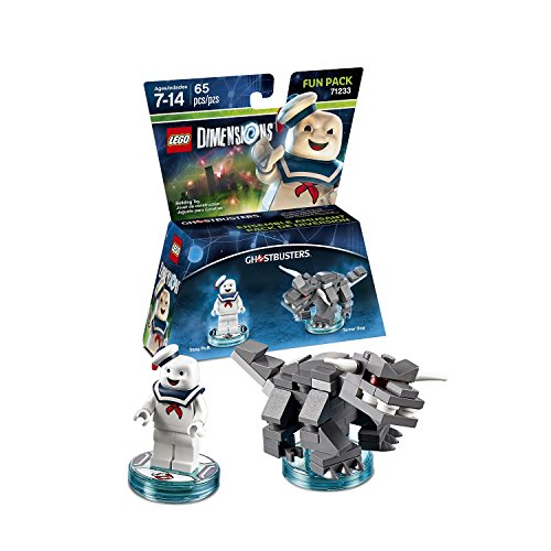 Lego Dimensions Ghostbusters Starter Pack + Peter Venkman Level Pack + Slimer + Stay Puft Fun Packs for Playstation 4 or PS4 Pro Console