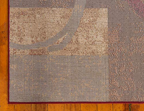 Unique Loom Barista Collection Abstract Modern Rustic Warm Beige Area Rug (9' 0 x 12' 0)
