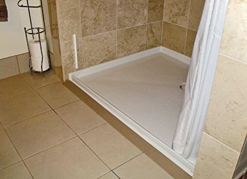 StayDry Systems Collapsible Water Dam (100) (Water Stopper, ADA Wheelchair Accessible Shower Threshold)